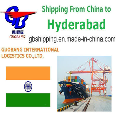 Daily Departure and Professional Shipping Services from to Hyderabad FCL 20GP