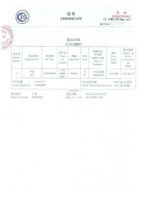 SGS FORM E CIQ Document Certification Service
